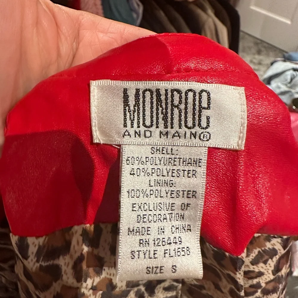 Monroe vegan leather jacket